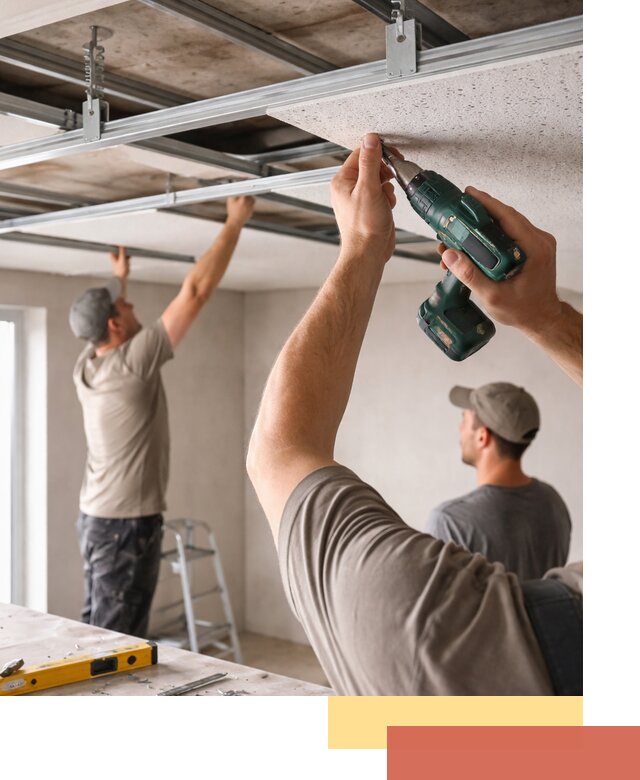 Монтаж акустического потолка в Светлограде под ключ