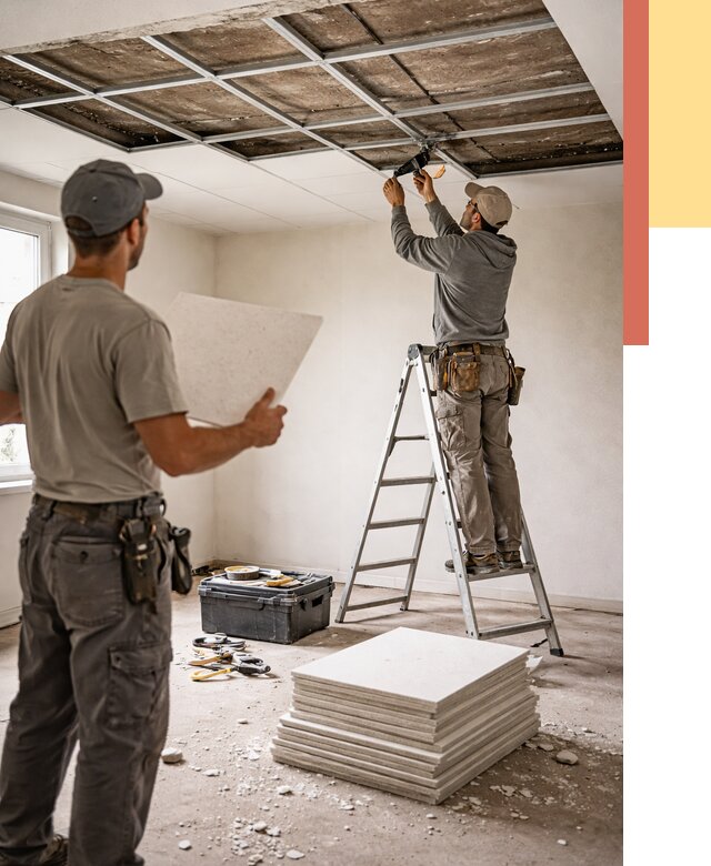 Замена плит подвесного потолка в Светлограде от 1778 руб. быстро и недорого | ОТДЕЛОЧНИК-Свт