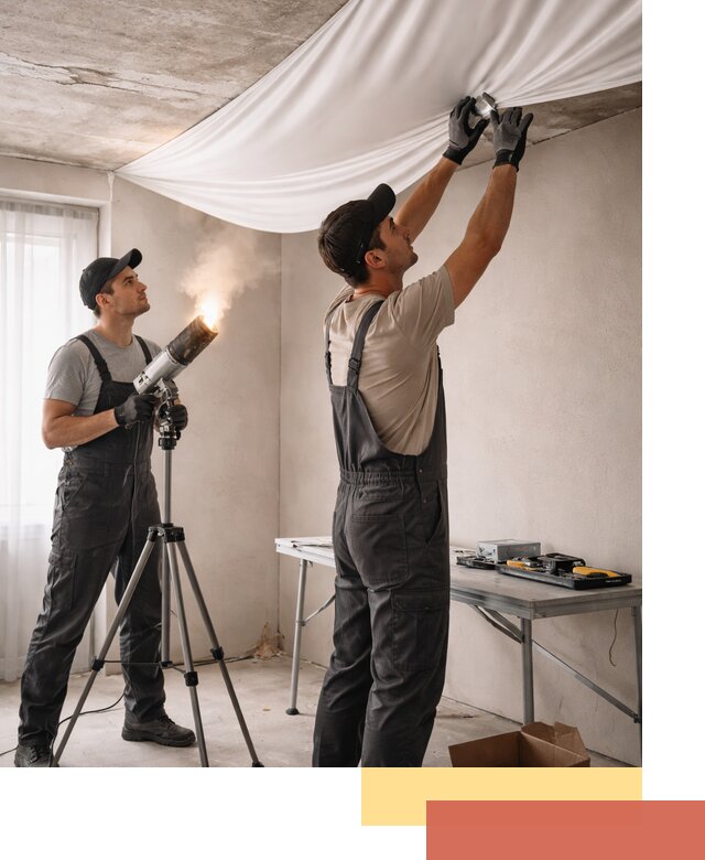 Установка натяжного потолка под ключ в Светлограде