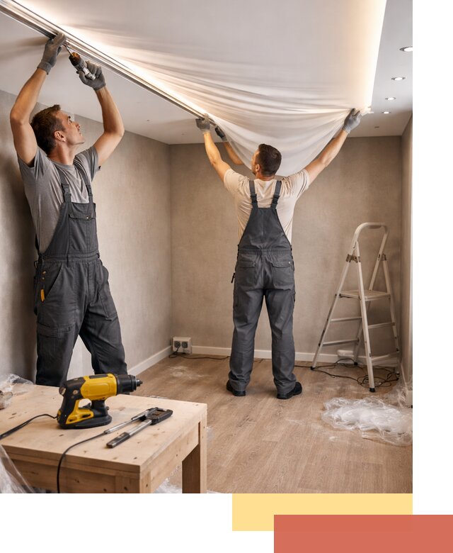 Монтаж натяжного потолка с подсветкой в Светлограде цена и сроки