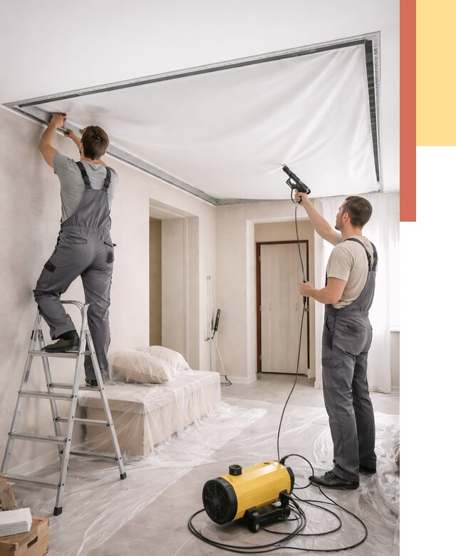 Монтаж натяжного потолка в прихожей в Светлограде от 2692 руб. под ключ | ОТДЕЛОЧНИК-Свт