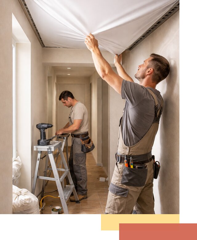 Монтаж натяжного потолка в прихожей в Светлограде