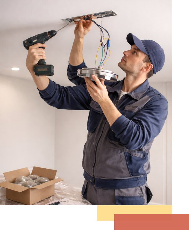 Установка люстры в натяжной потолок в Светлограде