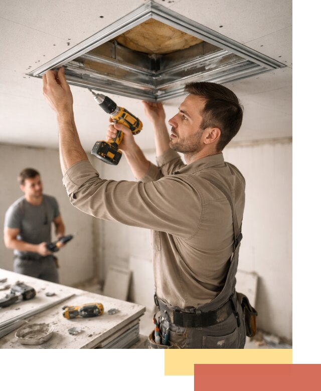 Монтаж люка в потолок из ГКЛ в Светлограде