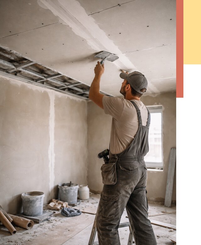 Ремонт потолка из гипсокартона в Светлограде от 660 руб./м² — быстро и недорого | ОТДЕЛОЧНИК-Свт