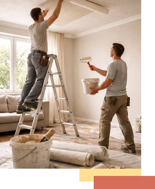 Поклейка обоев на потолок в Светлограде — качественно и быстро