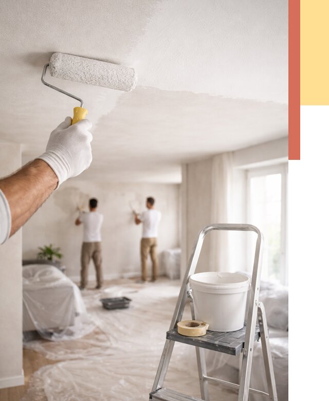 Покраска потолка акриловой краской в Светлограде от 2540 руб. | ОТДЕЛОЧНИК-Свт