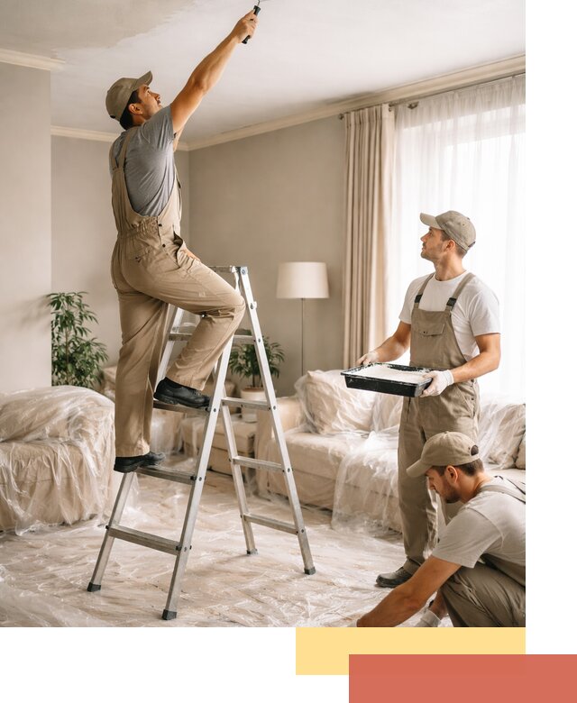 Покраска потолков акриловой краской в Светлограде качественно и быстро