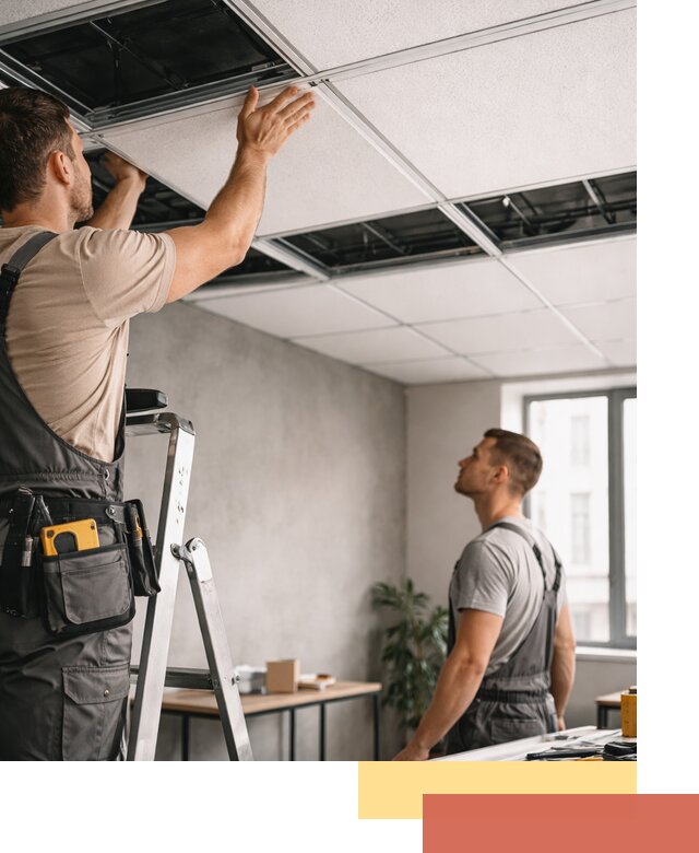 Монтаж потолочной плитки в Светлограде качественно и в срок