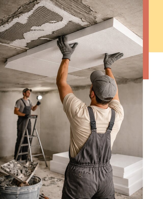 Утепление потолка пенопластом в Светлограде от 4571 руб/м2 — недорого и быстро | ОТДЕЛОЧНИК-Свт