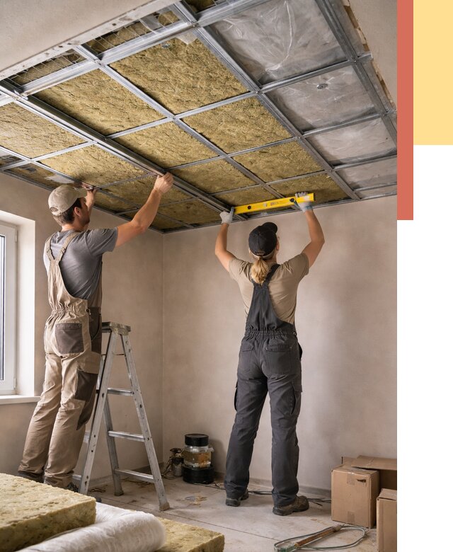 Шумоизоляция потолка в Светлограде от 1270 руб. под ключ — услуги ОТДЕЛОЧНИК-Свт